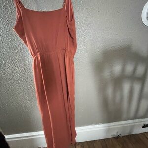 Elegant Rust Sleeveless romper